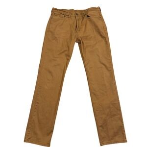 Levis 541 Athletic Taper Pants Mens 34x36 Brown Tobacco Twill Chino 541-0906